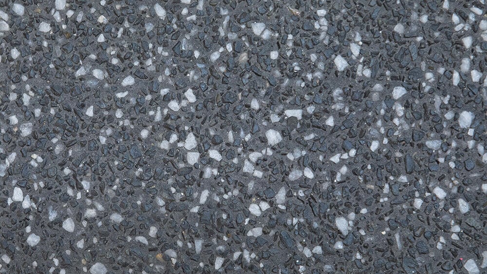 Swatch of Black Pepper exposed aggregate concrete