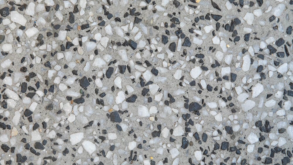 Swatch of Night Sky exposed aggregate concrete