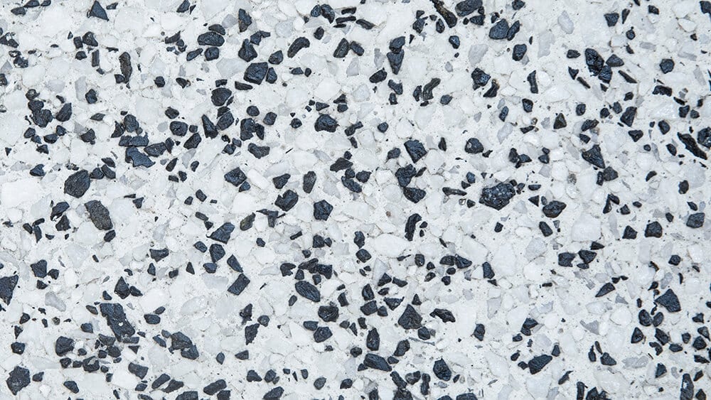 Swatch of Salt and Pepper exposed aggregate concrete