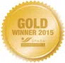 Gold winner 2015 badge